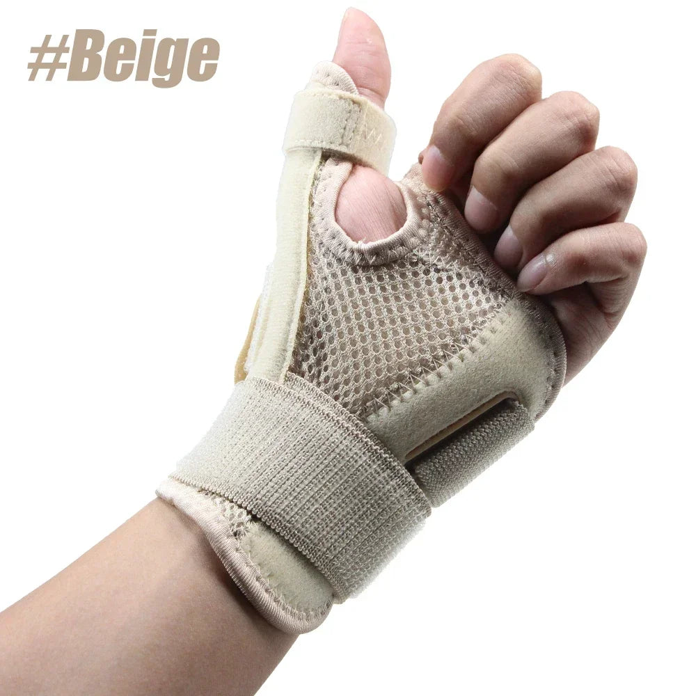 Flexible Splint Wrist Thumb Support Brace for Tendonitis Arthritis Breathable Thumb Protector Guard Fits Right and Left Hand