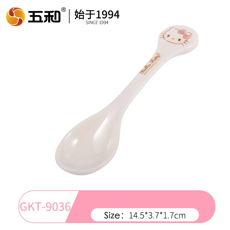 For Hello Kitty Children Tableware Cartoon Irregular-shaped Bowls Anti-scald Dining Plates BPA Free Baby Food Supplement Bowls
