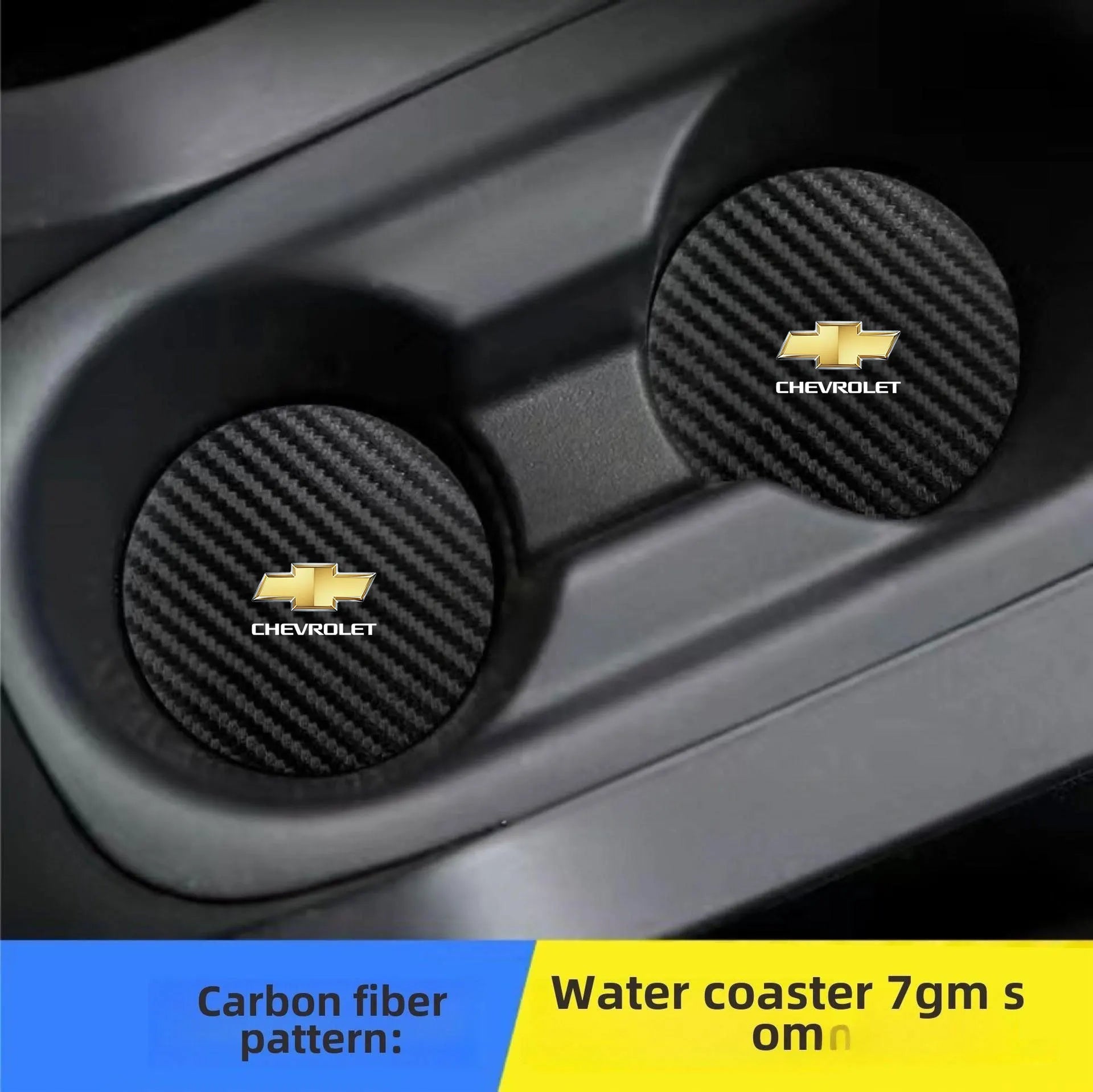 Car Cup Holder Coaster Anti-Slip Car Water Cup Pad For Chevrolet Cruze Impala Malibu Silverado Cobalt Impala Onix pioneer Trax