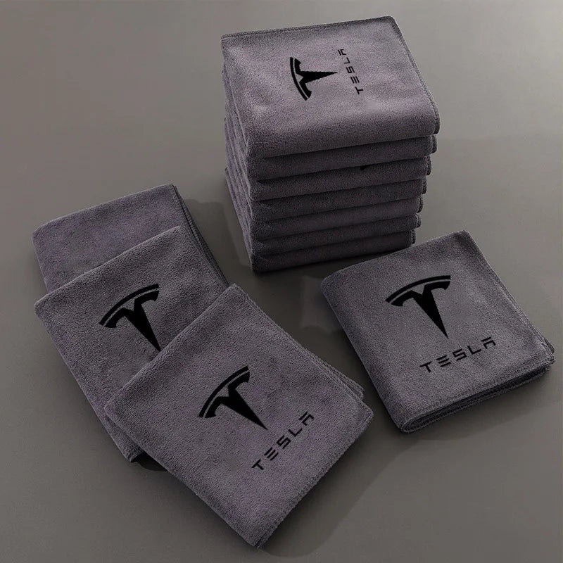 High Quality Microfiber Car Wash Towel Drying Cloth Cleaning Towel for Tesla Model 3 Model Y Model S X SpaceX Cybertruck Juguete