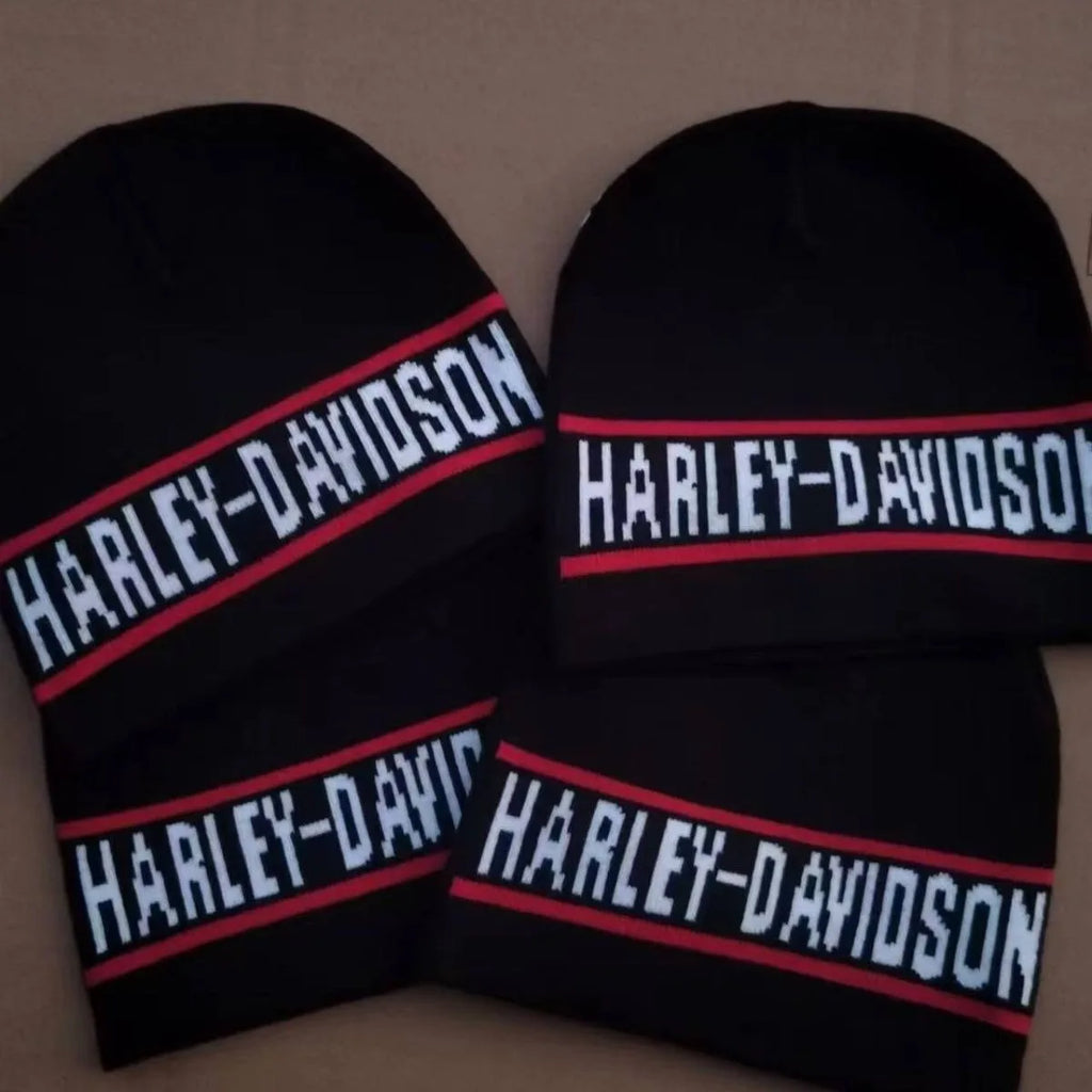 Motorcycle Beanies Caps Winter Warm Knitting Hat Men Women Rockabilly Bonnet Hats Outdoor Ski Cap For Harley Davidson PA1250 883