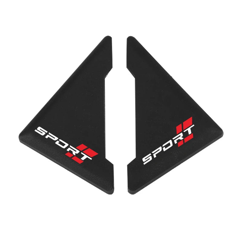 2/4pcs Universal Car Door Corner Protectors, Sport Pattern Silicone Anti-Scratch Bumper Covers for Vehicle Door Protection