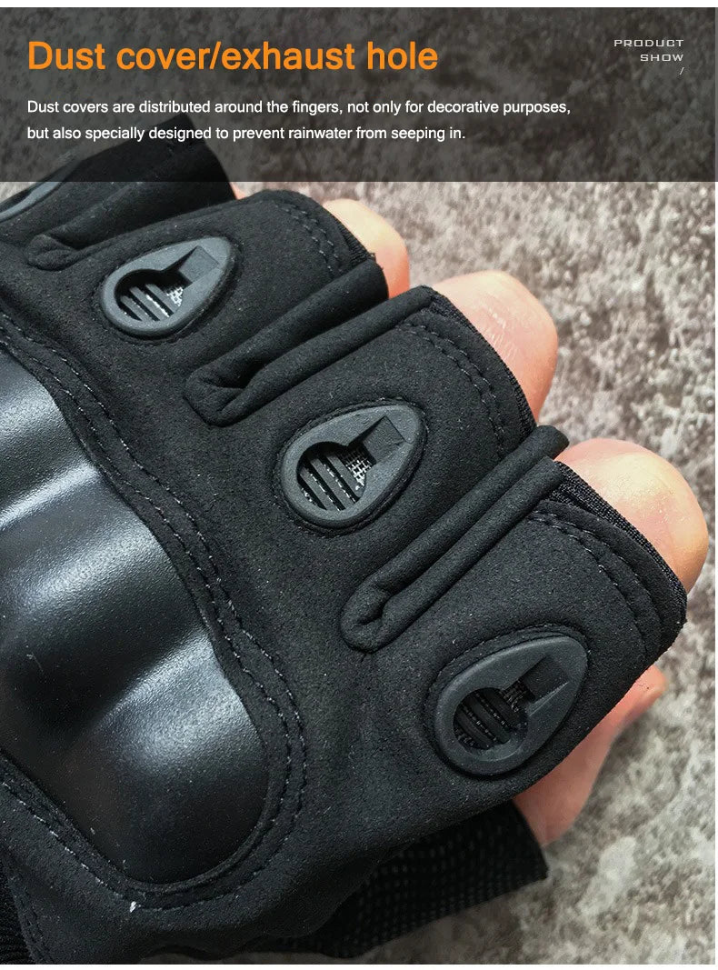 Half Finger Men's Gloves Outdoor Military Tactical Gloves Sports Shooting Hunting Airsoft Motorcycle Cycling Gloves For Harley