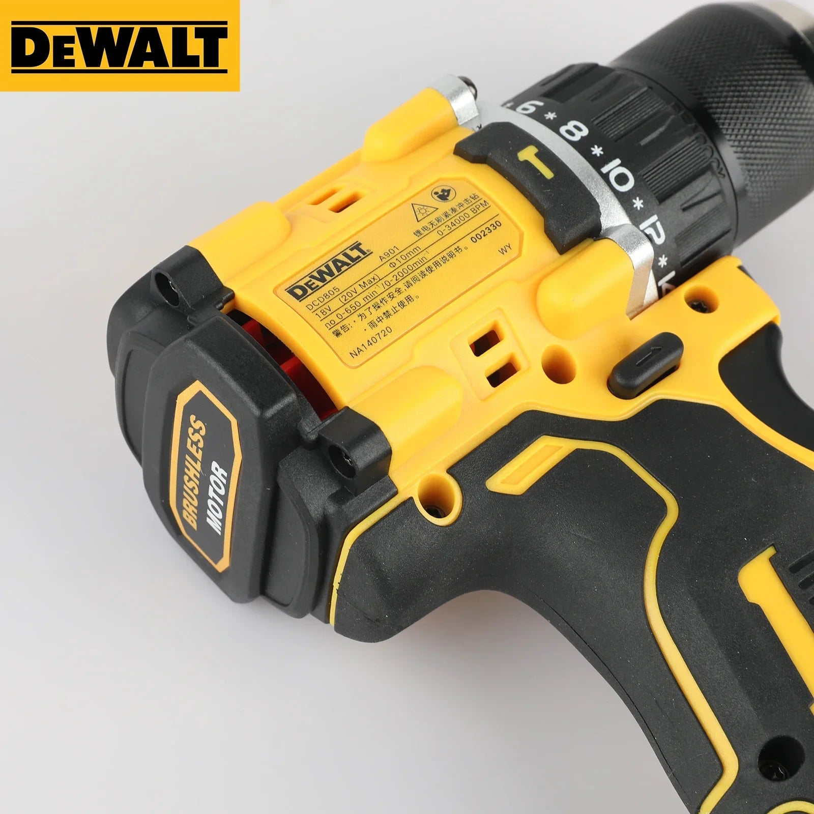 DEWALT DCD805 20V MAX Brushless Cordless Impact Drill Electric Screwdriver Multi-Function Hand Drill Tool