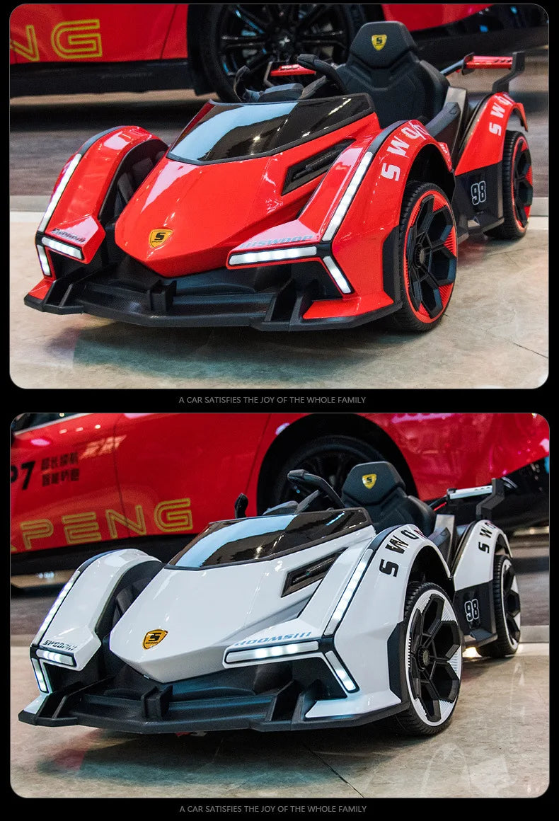 1-5-Year-Old Rechargable Children's Electric Toy Four-Wheel Remote Control Ride On Car For Boys And Girls