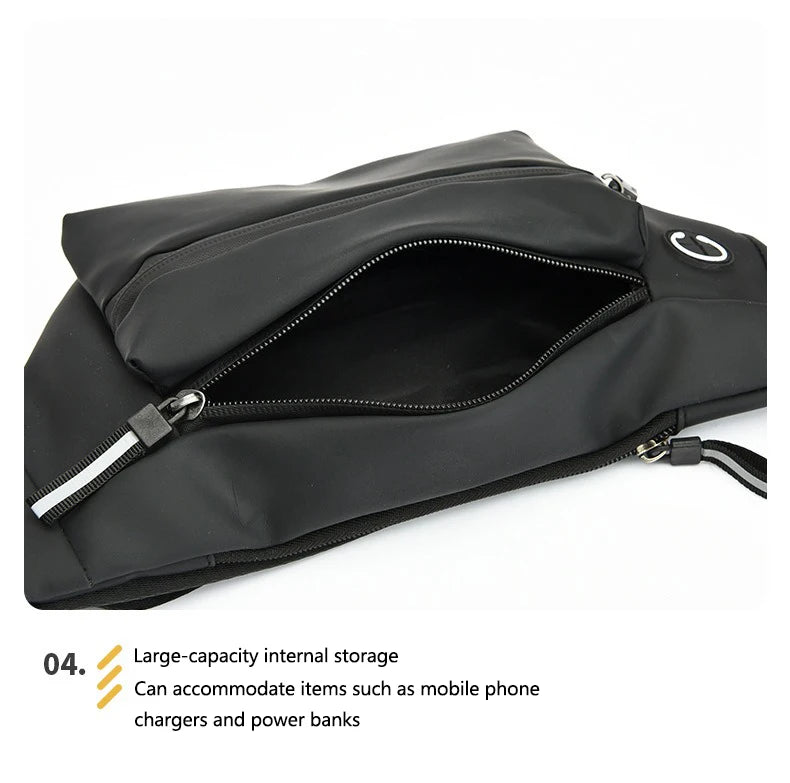Fashion Men's Waist Bag Outdoor Sports Crossbody Bag Chest Packs For Ferrari F430 Stradale 458 488 599 612 F8 FF Charles Leclerc