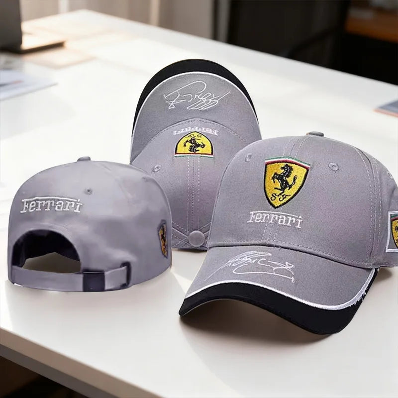 Embroiderie Emblems Baseball Cap Men Women Hat Sun Outdoor Summer Sports Hats Adjustable For Ferrari 458 488 599 612 FF F12 Roma