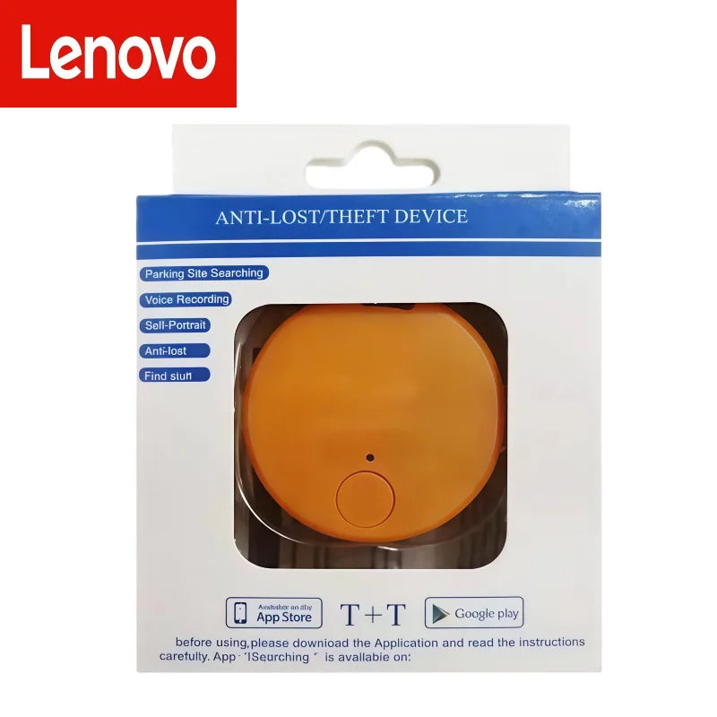 Lenovo Mini GPS Tracker Bluetooth 5.0 Anti-Lost Device Pet Kids Bag Wallet Tracking IOS Android Smart Finder Locator Accessories