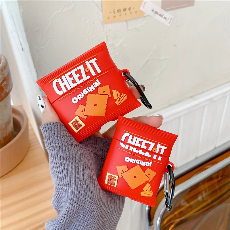 Ice Cream Snacks Earphone Case for AirPods 4 2024 Silicone Earphone Charging Cover for AirPods Pro 3 2 Case for AirPods 3 2 1