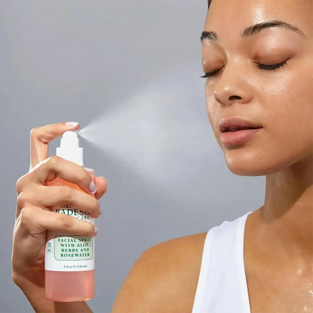 236ml Mario Badescu Facial Mist Hydrating Moisturizing Aloe Herbs Rosewater Brightening Refresh Dry Skin Relief Toner Skincare