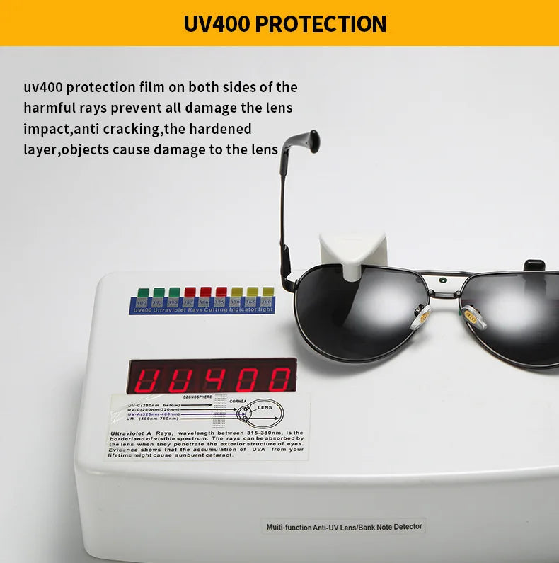 AUDI Brand Polarized Sunglasses Men Luxury Driving Sun Glasses Male Pilot Goggles UV400 Oculos De Sol Masculino