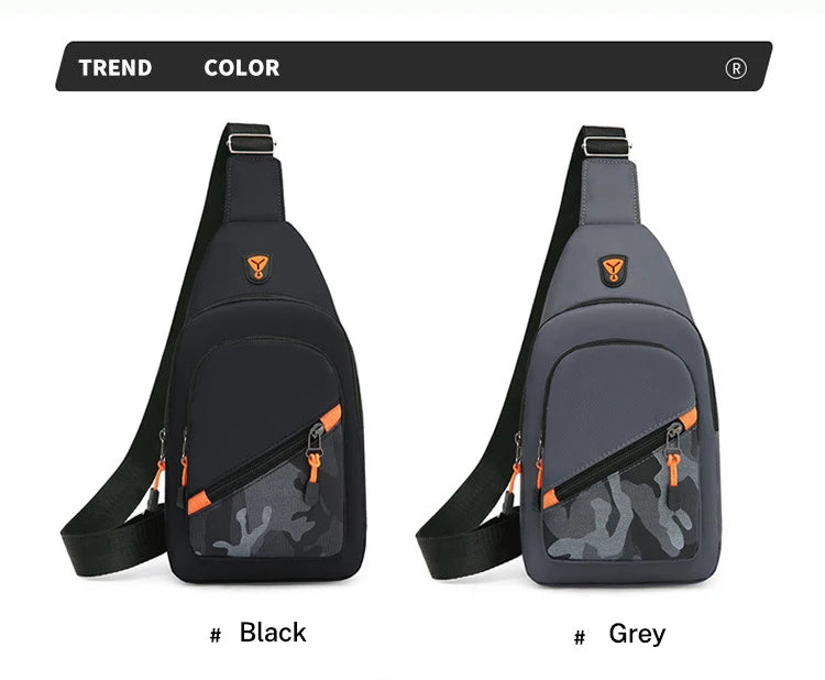 Casual Men Crossbody Shoulder Bag Chest Bag Outdoor Travel Sports For Ferrari Roma F80 296 GTB GTS SF90 Stradale Spider Spyde