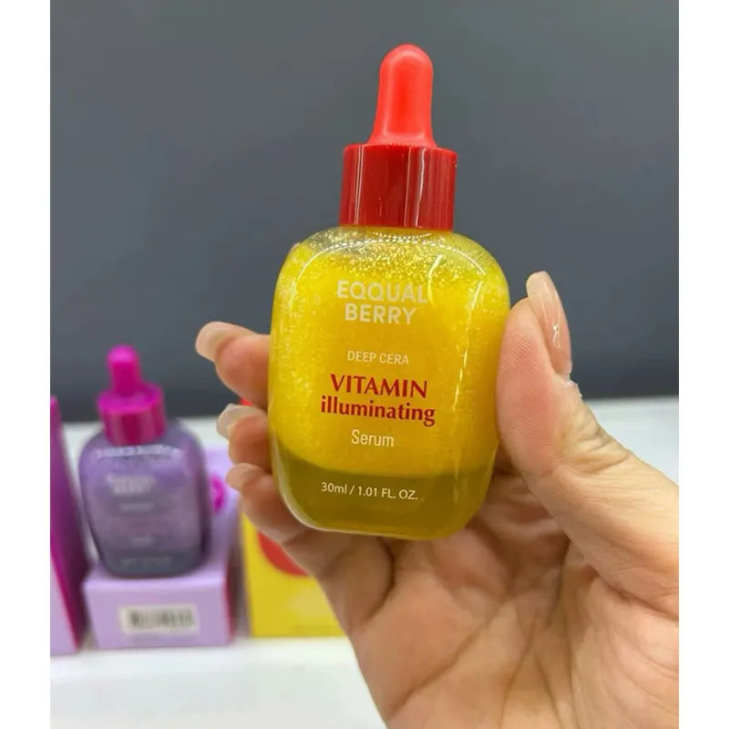 EQQUALBERRY Deep Care - Bakuchiol Plumping Serum 5000 PPM Retinol Alternative, VITAMIN Illuminating Serum Brightening, Skin Care