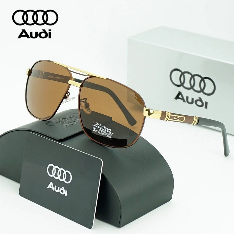 AUDI Luxury Sunglasses High End for Men Women Polarized UV400 Driving Glasses Classic Style Premium Quality Fashion Design 54
