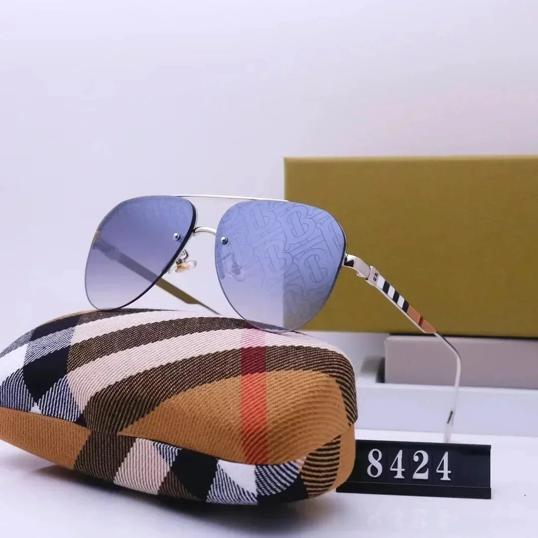 New European and American large frame sunglasses for men and women, classic and fashionable glasses