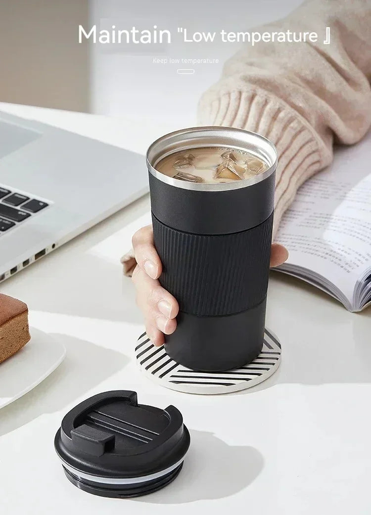 510ml stainless steel coffee cup hot mug for Mercedes-Benz A B C E S-Class W204 W205 W212 W213 W176 GLC CLA AMG W177 G63 GLA