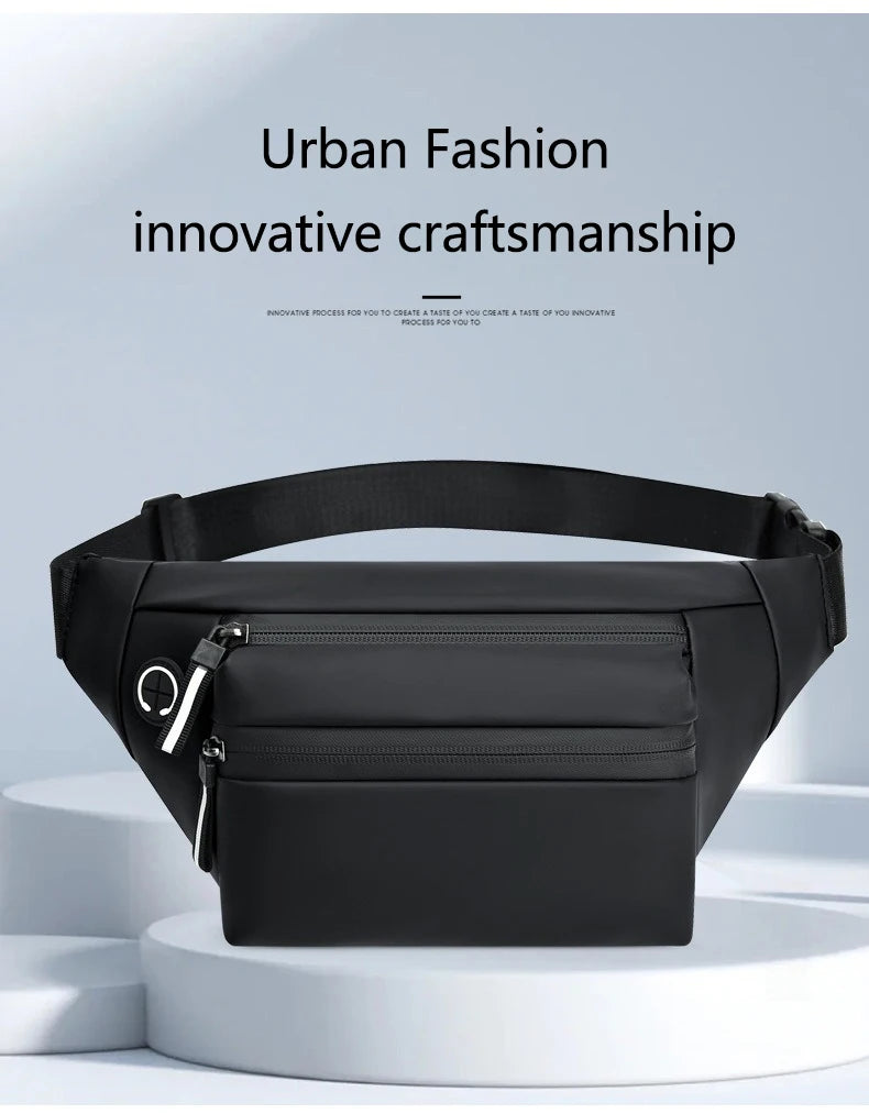 Fashion Men's Waist Bag Outdoor Sports Crossbody Bag Chest Packs For Ferrari F430 Stradale 458 488 599 612 F8 FF Charles Leclerc
