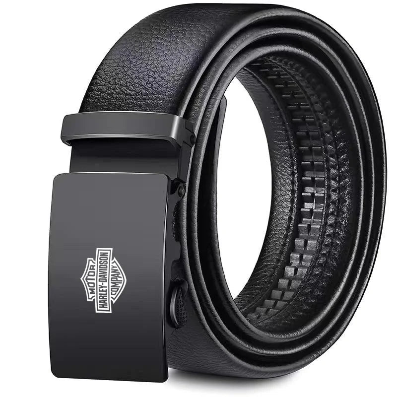 Fashion Business Men's Belt Luxury Belt Automatic Buckle Jeans Belt For Harley Davidson Softail Sportster VRSC Touring X48 883