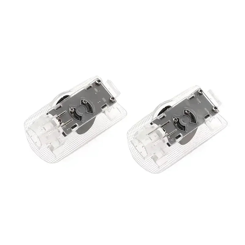 2PCS LED door Logo welcome Lamp light For Toyota Camry Highlander Land Cruiser Prado Avalon Reiz Rav4 Crown CHR Prius accessory