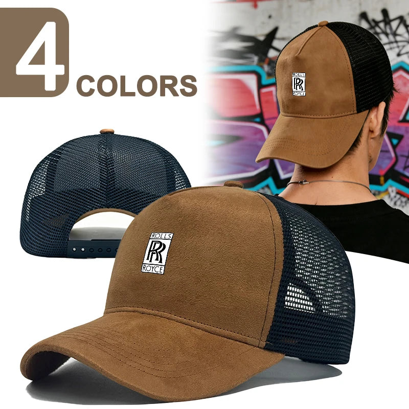 Adjustable Car Outdoor Sports Casual Sunscreen Hat Breathable Baseball Cap For Rolls-Royce Cullinan Phantom Ghost Wraith Dawn