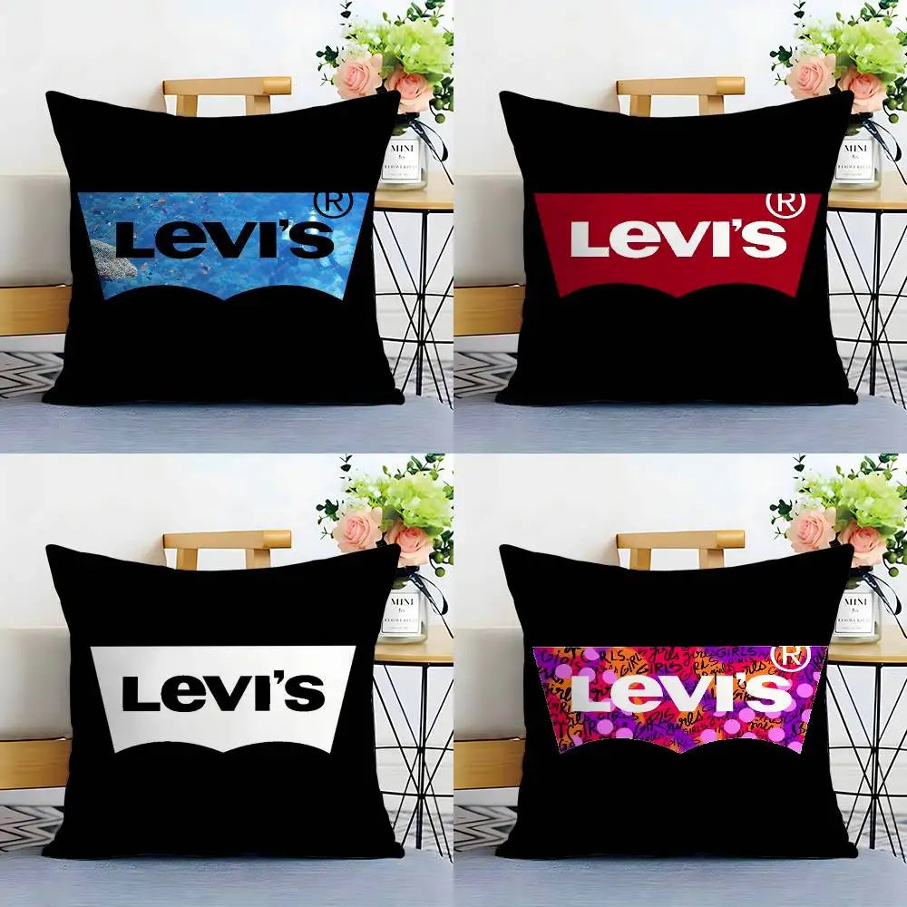 Luxury L-LEVisS Pillow Case Sofa Living Room Bedroom Double-sided Printing Square Cushion Nap Time Cushion Cover