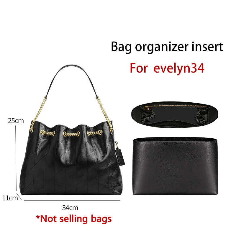 Bag Organizer Insert For Coach Evelyn34 Bag Support Storage Inner Modification Wateproof DIY Bag Accessories