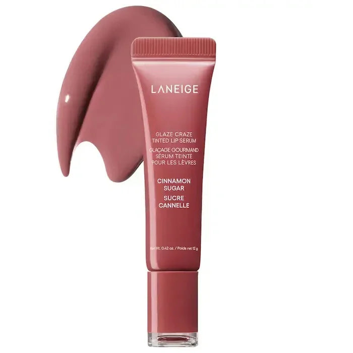 Laneige Lip Glowy Lightweight Hydration Lip Balm Gloss Tint Shea Butter Honey Donut Colored Lipstick Moisturising Lip Oil Care