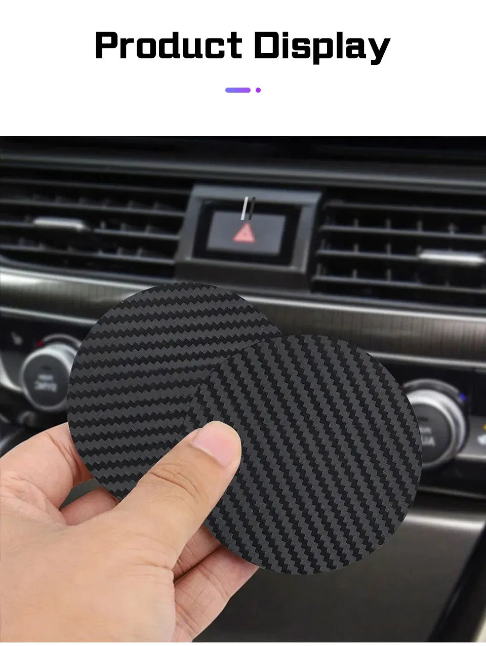 For Fiat 500 Punto 500x Bravo Stilo Ducato Abarth 500L 695 125 Car Coaster Water Cup Anti-slip Pad Water Cup Bottle Holder Mat