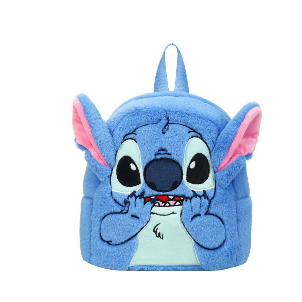 Disney  Stitch Plush New Backpack Cartoon Fashion 3d Mini Women's Backpack Large Capacity Cute Children Schoolbag High Quality!!