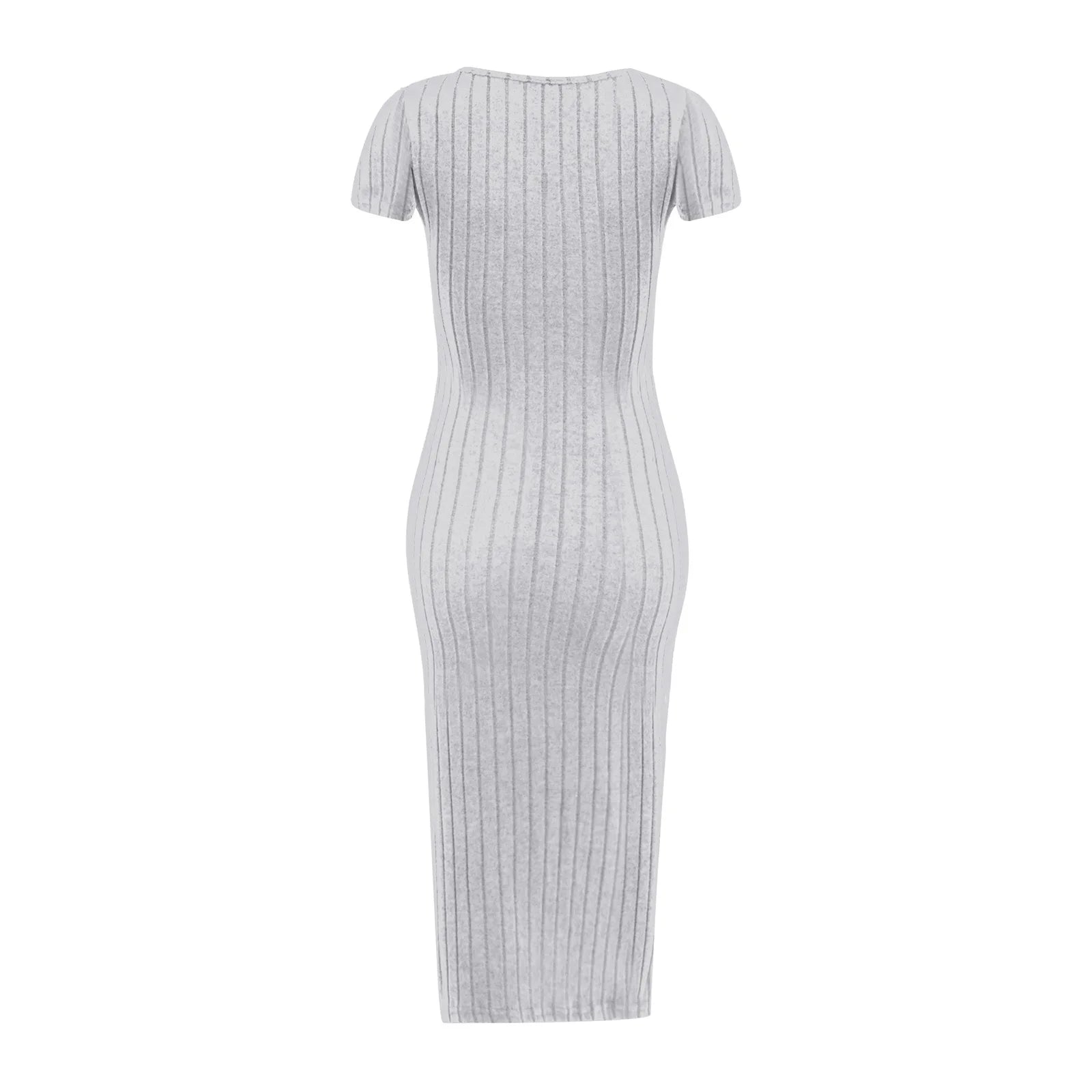 Elegant Maternity Knitted Dress Solid Color Short Sleeve Split Dresses Pregnancy Women Clothes Wedding Party Casual Daily Wear