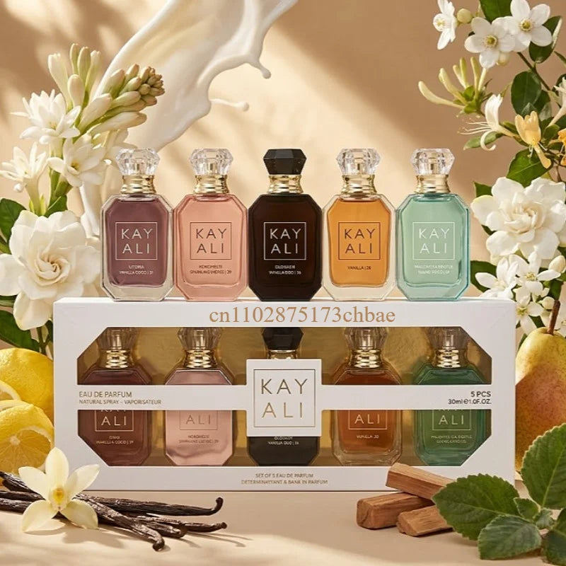 KAYALI Perfume Set 30ml X5 Eau De Parfum Collection Long Lasting Sweet Fruity Floral Vanilla Gourmand Luxury Unisex Gift Box