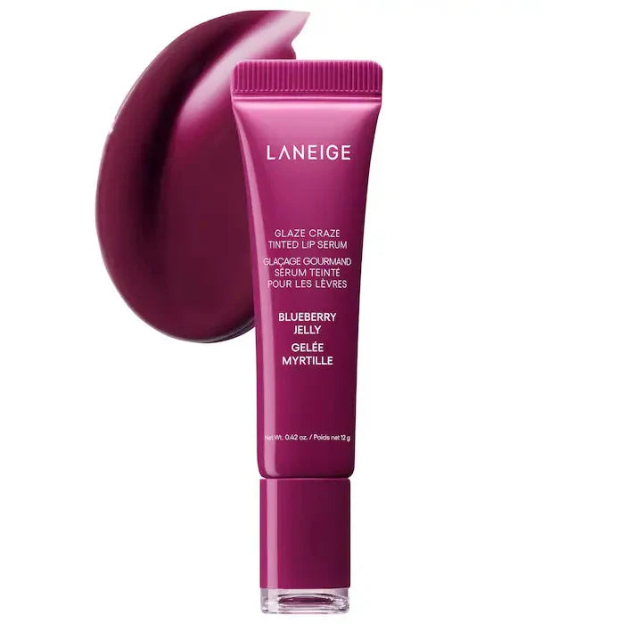 Laneige Lip Glowy Lightweight Hydration Lip Balm Gloss Tint Shea Butter Honey Donut Colored Lipstick Moisturising Lip Oil Care