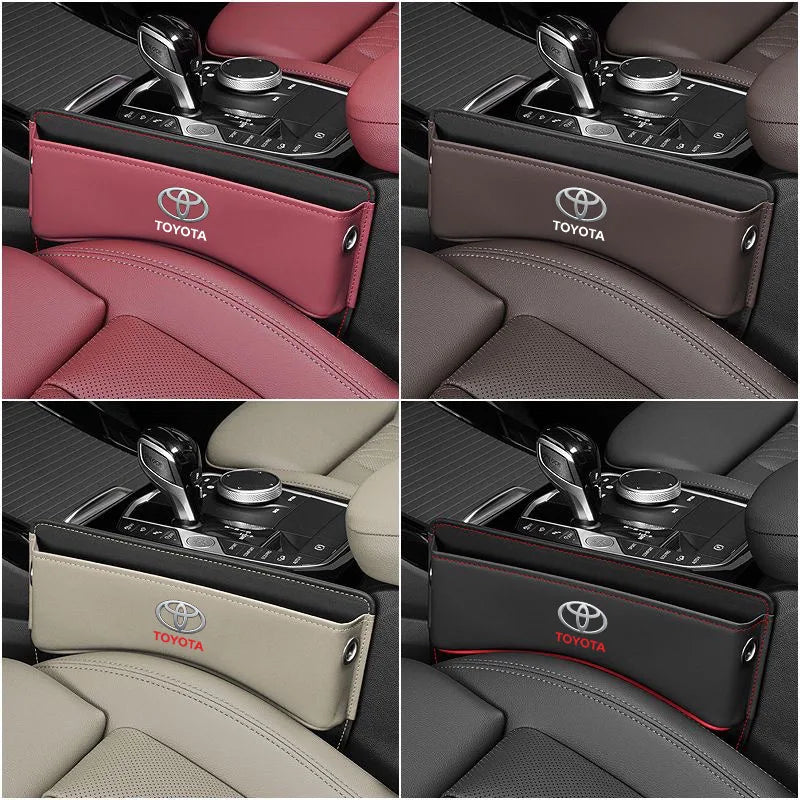Multi-Function Car Seat Gap Filler Box For Toyota Rav4 CHR Yaris Prius Avensis Corolla Camry Highlander GR 86 Car Accessories