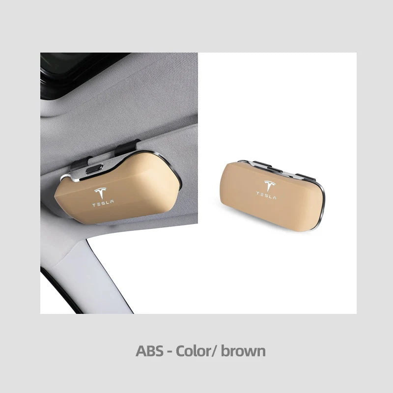 Exclusive for Tesla model 3 model Y model S model X Cybertruck Sunglasses Holder Sun Visor Clip On ABS Eyeglass Case