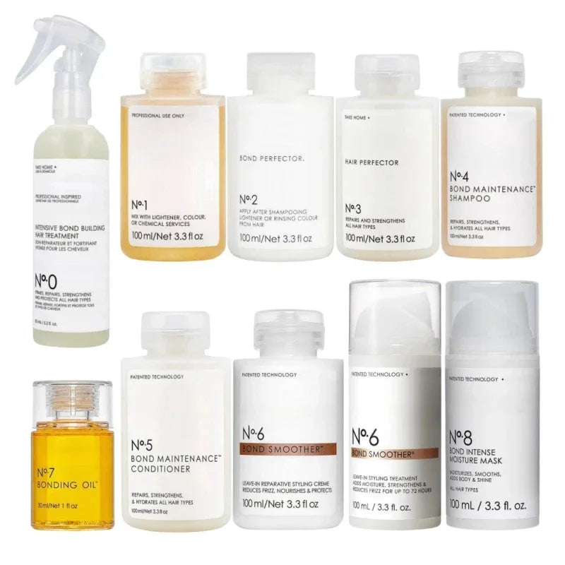 No.0/1/2/3/4/5/6/7/8 Essential Infused Shampoo & Conditioner Set for 100ml Hair Care: Soothes Irritated Scalp Prevents Hair Loss