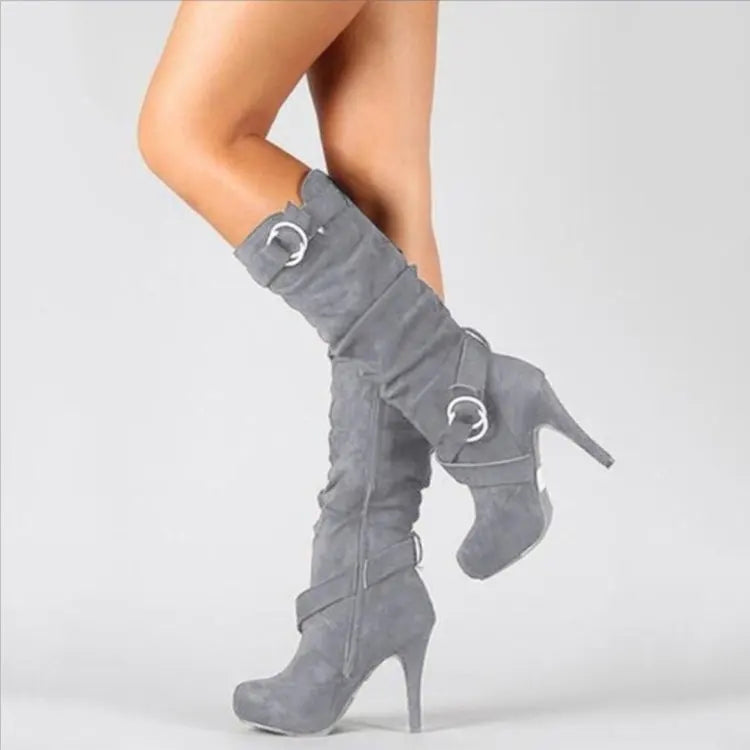 Sexy Knee High Women Boots Thin High Heel