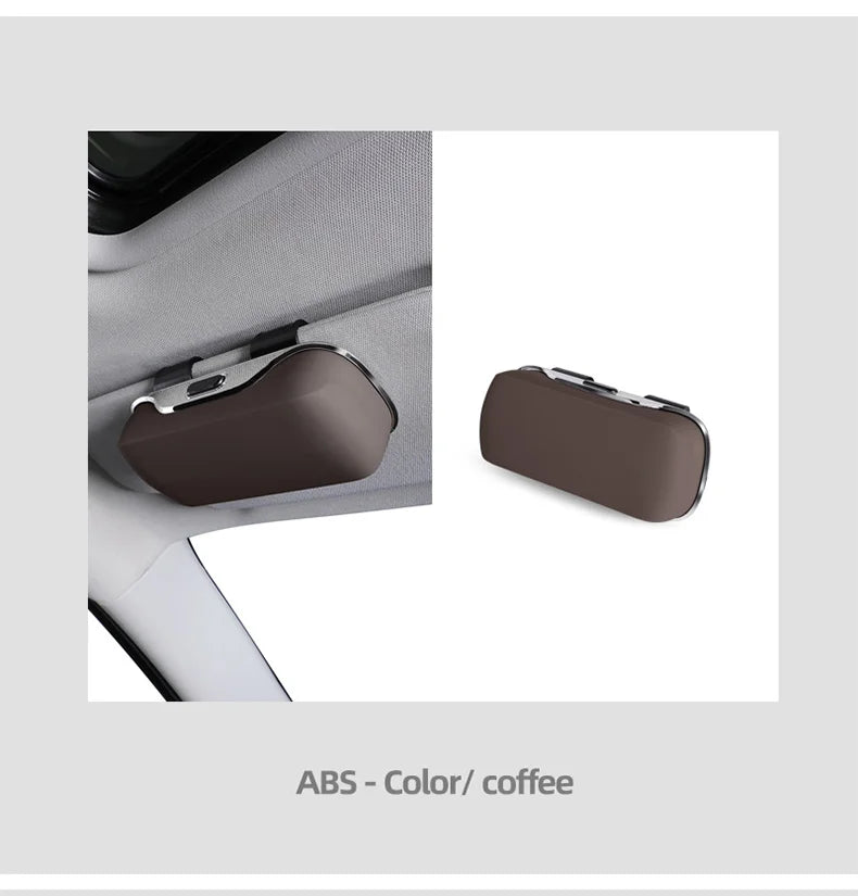 Exclusive for Tesla model 3 model Y model S model X Cybertruck Sunglasses Holder Sun Visor Clip On ABS Eyeglass Case