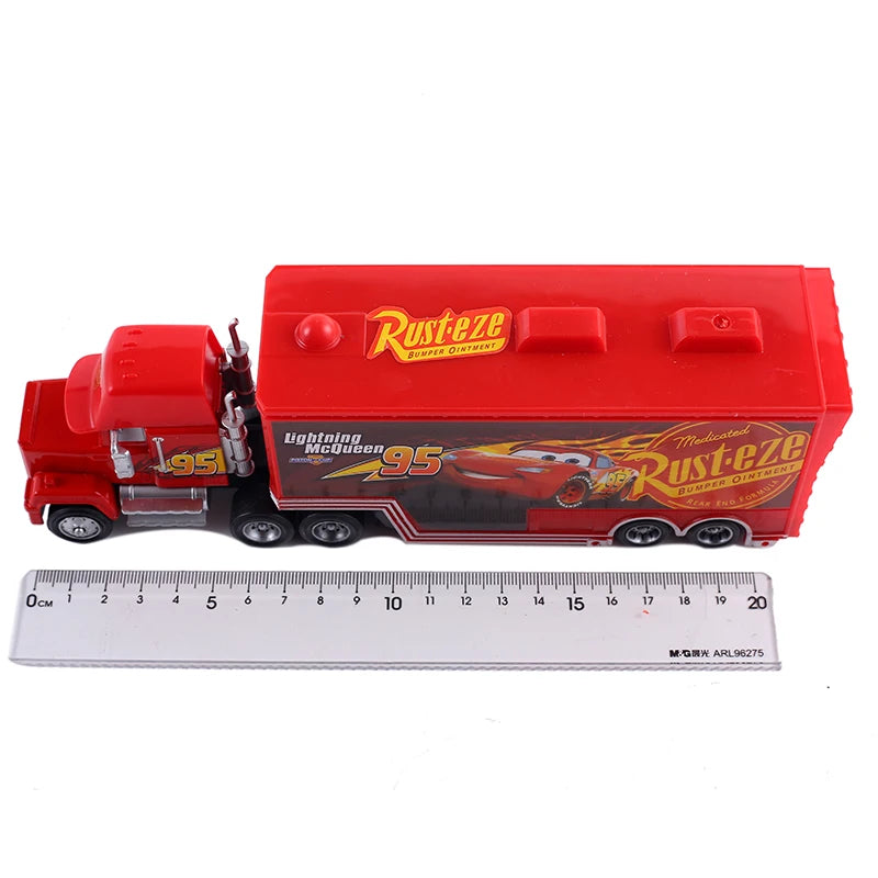 Disney Cars Figures Mack Truck Lightning McQueen Racing 1:55 Die Cast Model Children Mini Vehicle Toys Collection Birthday Gifts