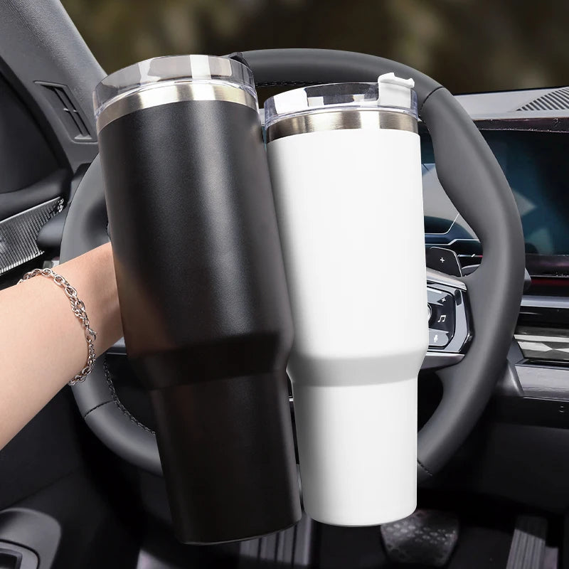 Vacuum Flask Travel Thermal Cup Stainless Steel Coffee Mug For Kia Stinger Sonet Ceed Stonic Optima K7 K5 K8 K3 Seltos Telluride