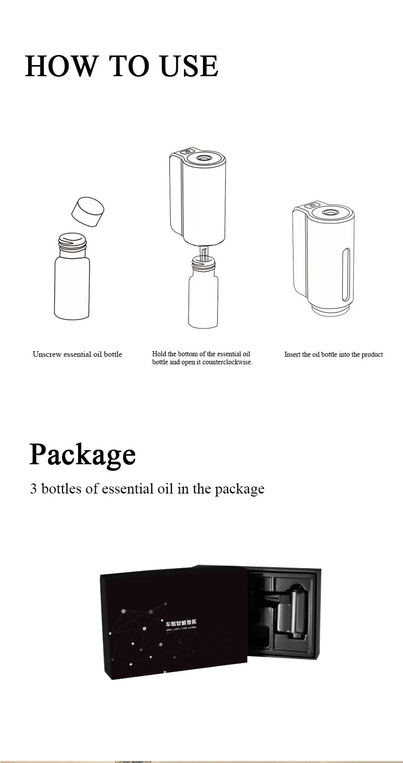 electric car aroma diffuser