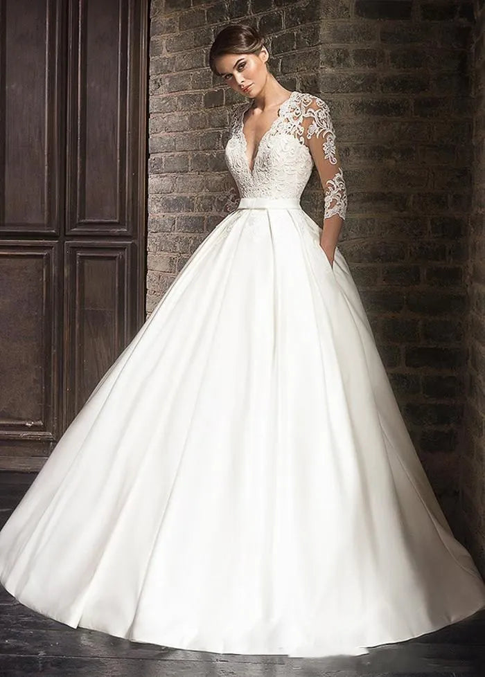 elegant lace wedding dresses 2022