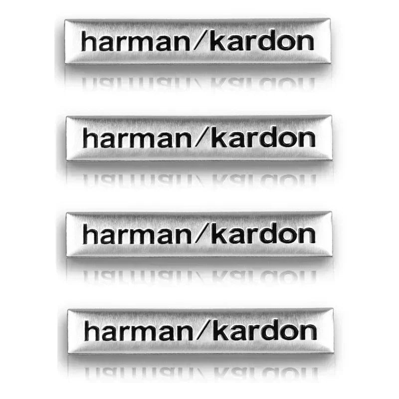 Harman Kardon Badge aluminum 3D car audio sticker For BMW M Renault Toyota Ford Skoda Opel Mitsubishi Hyundai Tesla Audi RS