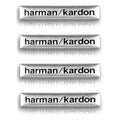 Harman Kardon Badge aluminum 3D car audio sticker For BMW M Renault Toyota Ford Skoda Opel Mitsubishi Hyundai Tesla Audi RS