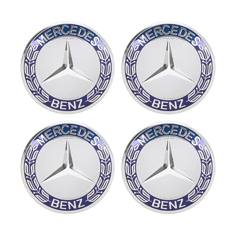 4Pcs 73mm Car Wheel Center Hub Caps Replacement Parts For Mercedes Benz AMG W203 W206 W220 W205 W211 W212 W201 W168 GLE GLS CLS