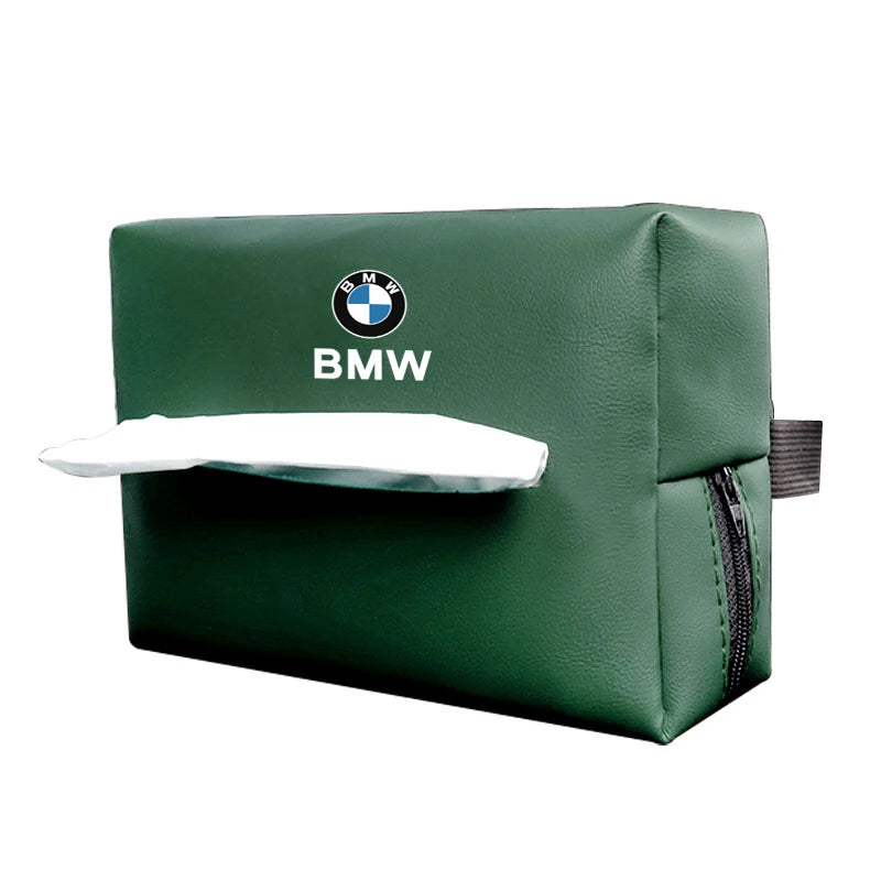 BMW Car Tissue Storage Bag Paper Towel Organizer For M3 M4 M5 G42 G30 G20 E39 E36 E87 E53 F44 F07 F34 G15 G16 G23 G22 X7 X5 F10