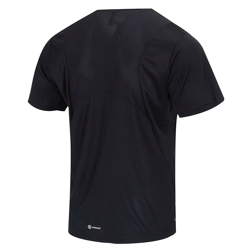 Adidas Short-Sleeved Men's Aeroready Fabric Comfortable and Breathable Fitness Training Round Neck T-Shirt Ib7915