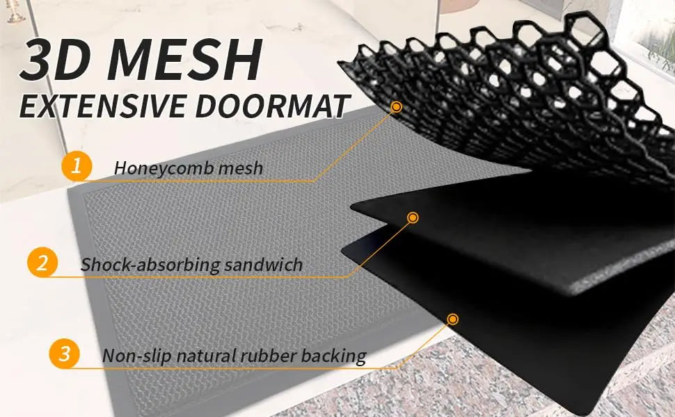 Non-slip Outdoor Elastic Carpet Front Doormat Comfortable Resilient Carpet Entrance Door Mat High Elasticity Floor Mat