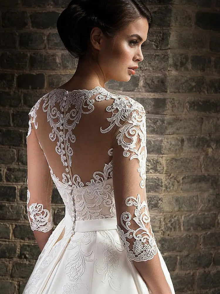 elegant lace wedding dresses 2022