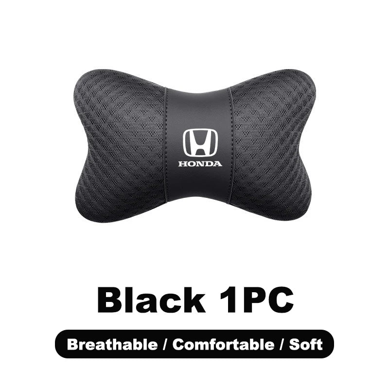 1pcs Car Headrest/Lumbar Support Neck Pillow Waist Cushion For Honda Civic Accord Vezel Fit CRV HRV Crz Hrv Polit Jazz Jade
