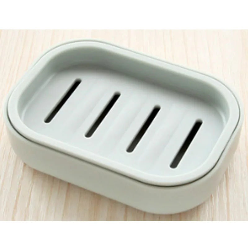 Double Layer Soap Dish Bathroom Dish Plate Case Plastic Drain Soap Box Home Travel Soap Holder Container Portable Soap Rack